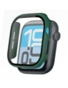 Etui ze szkłem do zegarka Bizon Case+Glass Watch do Apple Watch SE 3 / SE 2 / SE / 6 / 5 / 4 40mm matowe ciemnozielone
