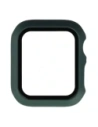 Etui ze szkłem do zegarka Bizon Case+Glass Watch do Apple Watch SE 3 / SE 2 / SE / 6 / 5 / 4 40mm matowe ciemnozielone