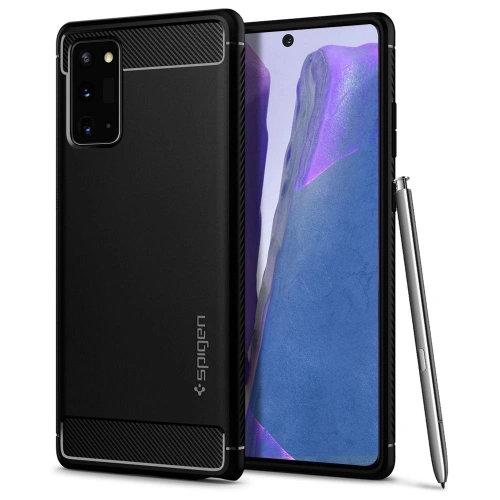 Kup Spigen Samsung Tasche Rugged Armor Galaxy Note 20 Mattschwarz - SPN1203BLK - {ean13} - Sklep Home Screen