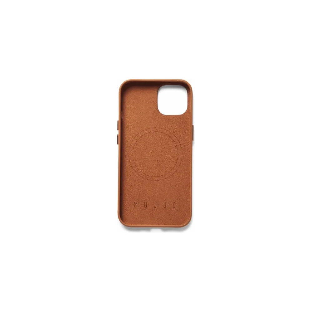 Etui skórzane Mujjo Full Leather Case do Apple iPhone 14 Plus MagSafe (tan)