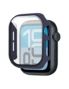 Etui ze szkłem do zegarka Bizon Case+Glass Watch do Apple Watch SE 3 / SE 2 / SE / 6 / 5 / 4 40mm matowe granatowe