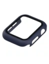 Etui ze szkłem do zegarka Bizon Case+Glass Watch do Apple Watch SE 3 / SE 2 / SE / 6 / 5 / 4 40mm matowe granatowe