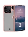 Etui Bizon Case Angelo do Nothing Phone (3) półprzezroczyste z jasnoróżową ramką