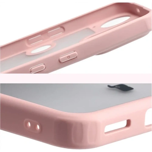 Etui Bizon Case Angelo do Nothing Phone (3) półprzezroczyste z jasnoróżową ramką