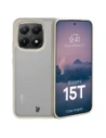 Etui Bizon Case Angelo do Xiaomi 15T półprzezroczyste z beżową ramką