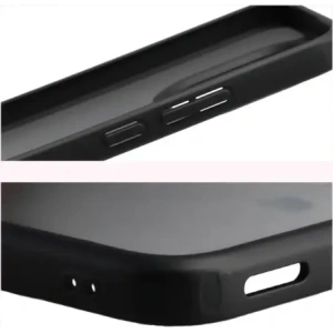 Etui Bizon Case Angelo do Xiaomi 15T przydymione z czarną ramką