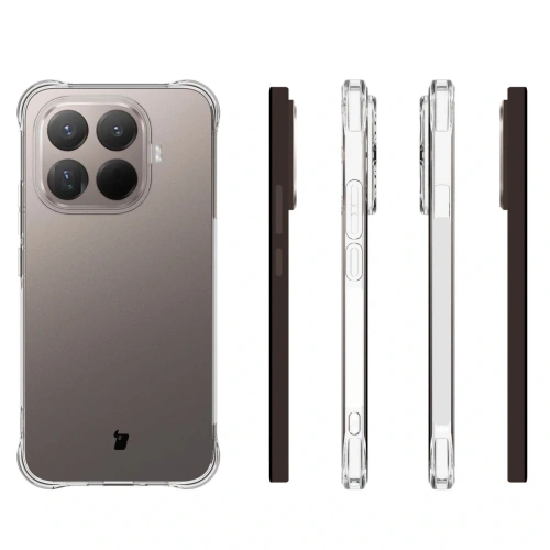 Elastyczne etui + 2x szkło hartowane Bizon Case Clear Pack do Xiaomi 15T Pro