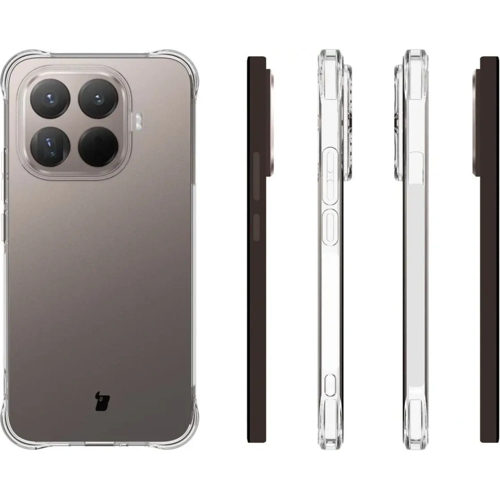 Elastyczne etui + 2x szkło hartowane Bizon Case Clear Pack do Xiaomi 15T Pro