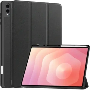Etui z klapką Bizon Case Tab Lizard do Samsung Galaxy Tab S11 Ultra czarne