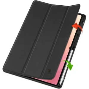 Etui z klapką Bizon Case Tab Lizard do Samsung Galaxy Tab S11 Ultra czarne