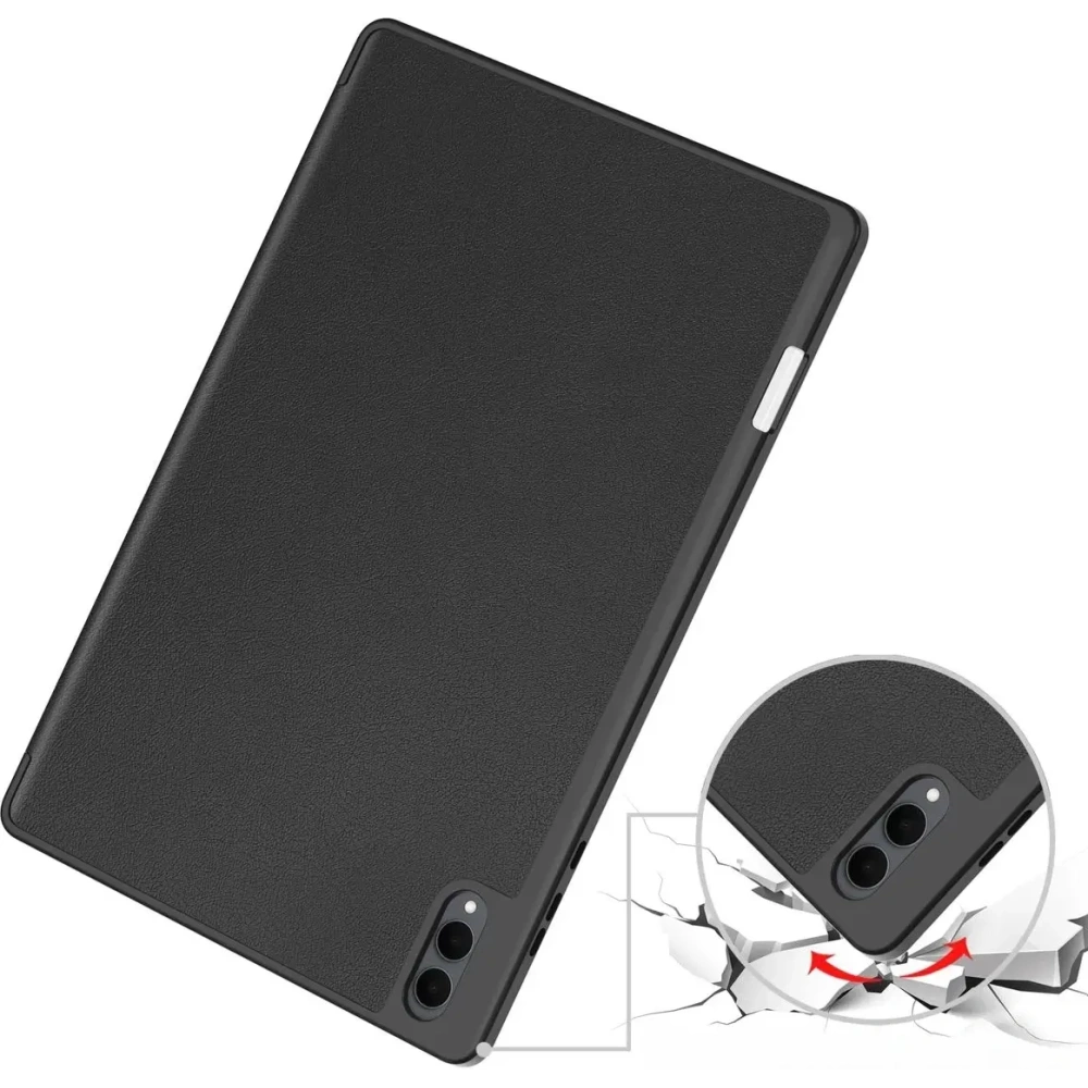 Etui z klapką Bizon Case Tab Lizard do Samsung Galaxy Tab S11 Ultra czarne