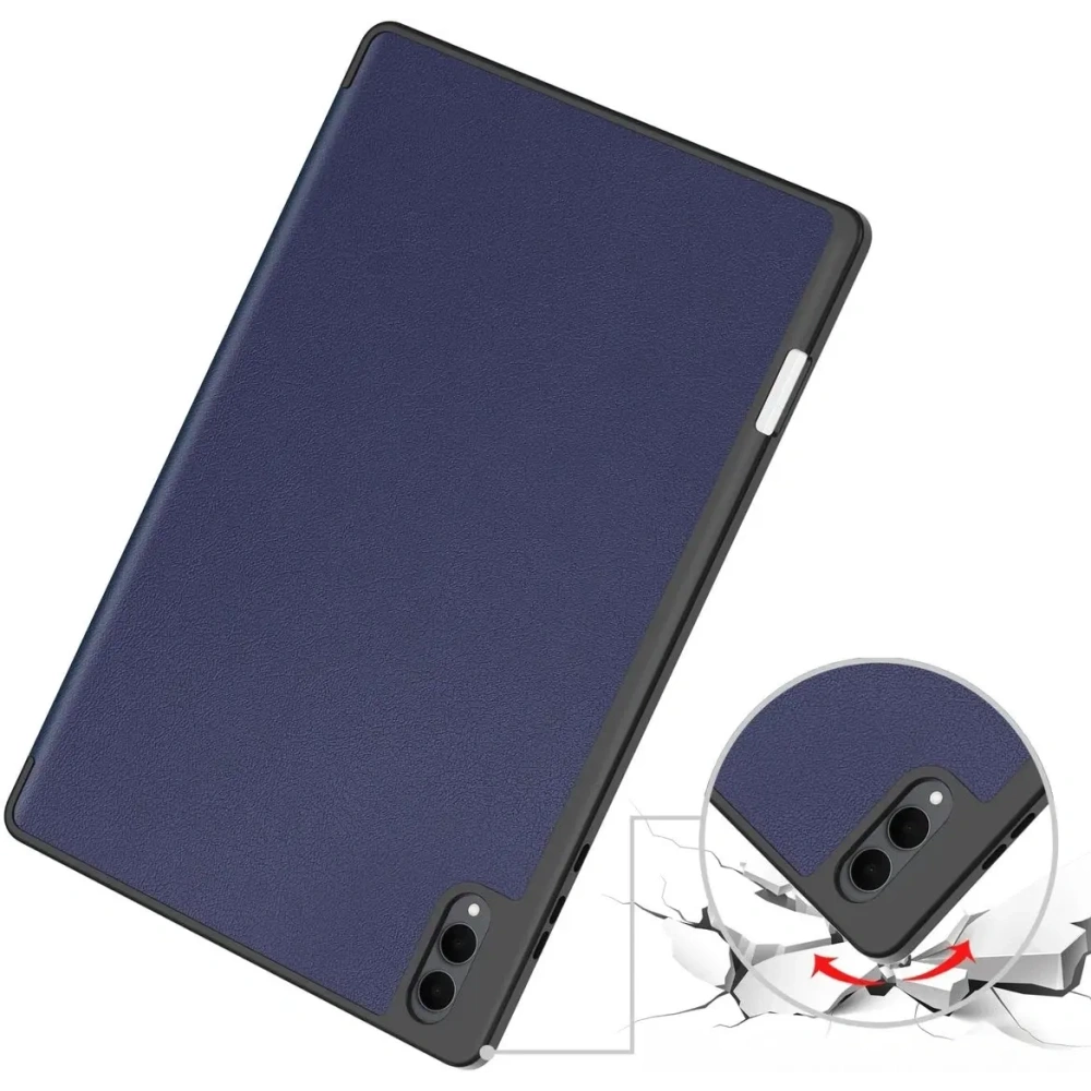Etui z klapką Bizon Case Tab Lizard do Samsung Galaxy Tab S11 Ultra granatowe