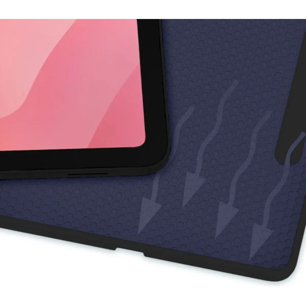 Etui z klapką Bizon Case Tab Lizard do Samsung Galaxy Tab S11 Ultra granatowe