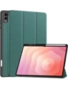 Etui z klapką Bizon Case Tab Lizard do Samsung Galaxy Tab S11 Ultra ciemnozielone