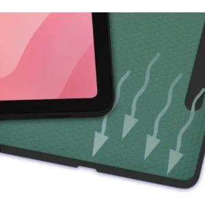 Etui z klapką Bizon Case Tab Lizard do Samsung Galaxy Tab S11 Ultra ciemnozielone