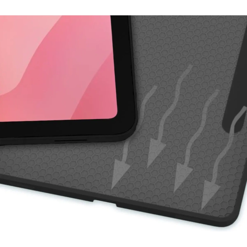 Etui z klapką Bizon Case Tab Lizard do Samsung Galaxy Tab S11 Ultra szare