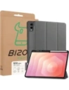 Etui z klapką Bizon Case Tab Lizard do Samsung Galaxy Tab S11 Ultra szare
