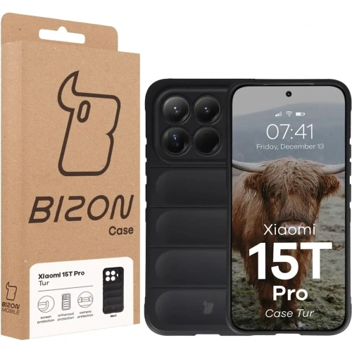 Pancerne etui Bizon Case Tur do Xiaomi 15T Pro czarne