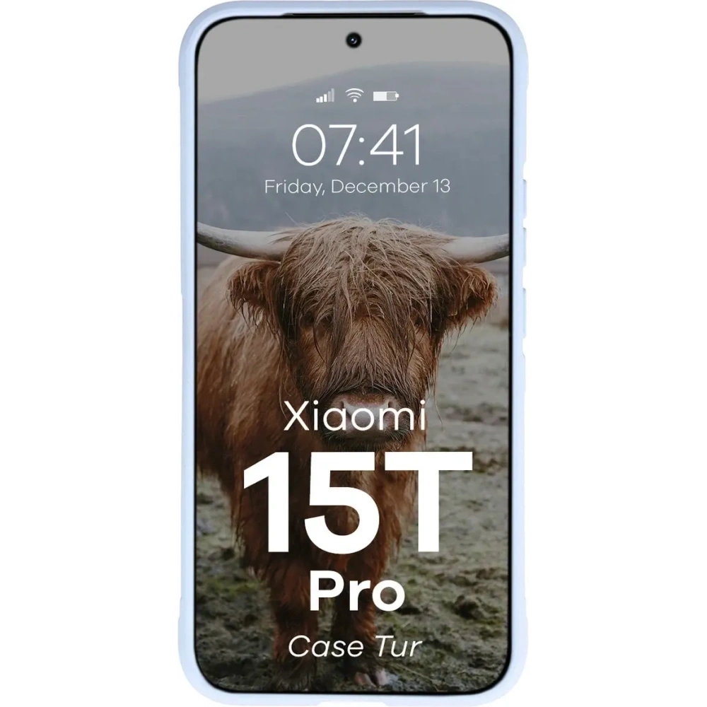Pancerne etui Bizon Case Tur do Xiaomi 15T Pro jasnoniebieskie
