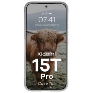 Pancerne etui Bizon Case Tur do Xiaomi 15T Pro jasnoszare