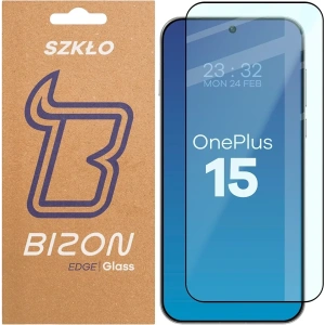 Szkło hartowane Bizon Glass Edge 2 do OnePlus 15 czarna ramka