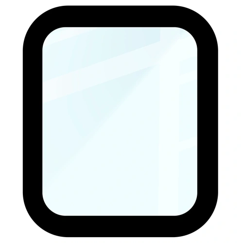 Szkło hybrydowe Bizon Glass Watch Edge Hybrid dla Apple Watch SE 3 / SE 2 / SE / 6 / 5 / 4 (40 mm) czarne