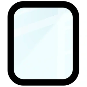 Szkło hybrydowe Bizon Glass Watch Edge Hybrid dla Apple Watch SE 3 / SE 2 / SE / 6 / 5 / 4 (44 mm) czarne