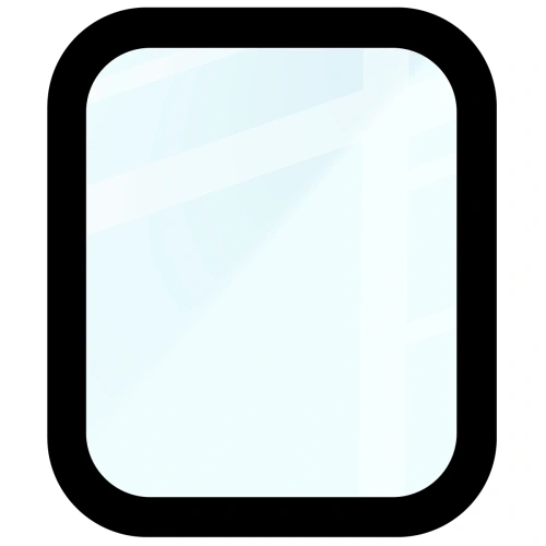 Szkło hybrydowe Bizon Glass Watch Edge Hybrid dla Apple Watch SE 3 / SE 2 / SE / 6 / 5 / 4 (44 mm) czarne