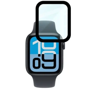 Szkło hybrydowe Bizon Glass Watch Edge Hybrid dla Apple Watch SE 3 / SE 2 / SE / 6 / 5 / 4 (44 mm) czarne