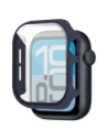 Etui ze szkłem do zegarka Bizon Case+Glass Watch do Apple Watch SE 3 / SE 2 / SE / 6 / 5 / 4 44mm matowe granatowe