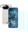Etui + 2x szkło hartowane + szkiełko na obiektyw Bizon Case Clear Pack do Google Pixel 10 Pro
