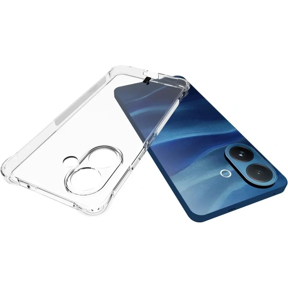 Elastyczne etui + 2x folia na ekran Bizon Case Clear Pack do Vivo V60 Lite 5G