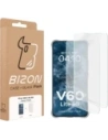 Elastyczne etui + 2x folia na ekran Bizon Case Clear Pack do Vivo V60 Lite 5G