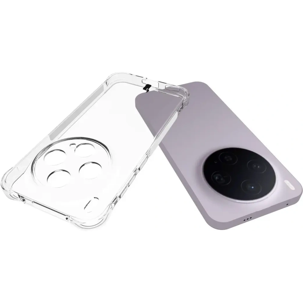 Elastyczne etui + 2x folia na ekran Bizon Case Clear Pack do Vivo X300