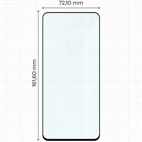 Szkło hartowane Bizon Glass Edge 2 do Honor X7d / Honor 400 Smart czarna ramka