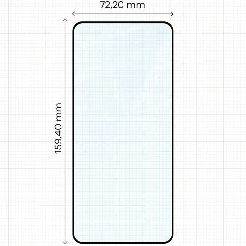 Szkło hartowane Bizon Glass Edge 2 do Vivo V60 Lite 5G czarna ramka