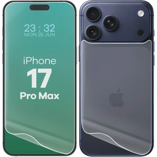 Folia hydrożelowa na tył i przód Bizon Glass Hydrogel Pack do Apple iPhone 17 Pro Max