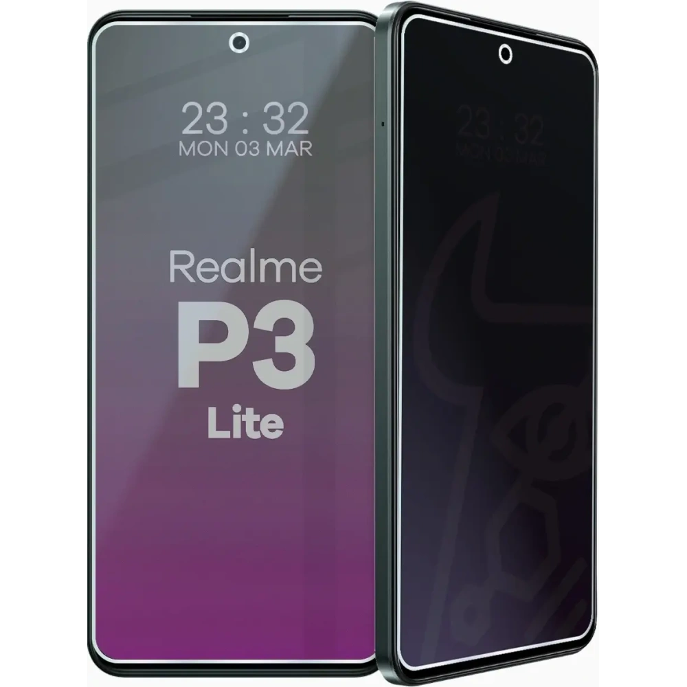 Prywatyzujące szkło hybrydowe Bizon Glass Mule Shadow do Realme P3 Lite matowe