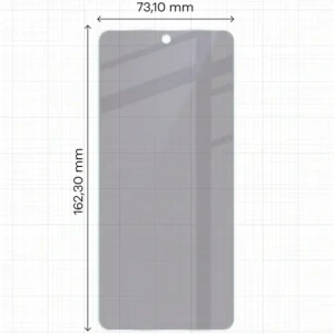 Prywatyzujące szkło hybrydowe Bizon Glass Mule Shadow do Realme P3 Lite matowe