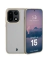 Etui Bizon Case Angelo do OnePlus 15 półprzezroczyste z beżową ramką