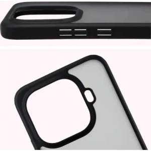 Etui Bizon Case Angelo do Xiaomi 15T Pro przydymione z czarną ramką
