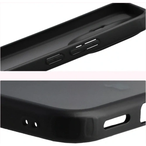 Etui Bizon Case Angelo do Xiaomi 15T Pro przydymione z czarną ramką