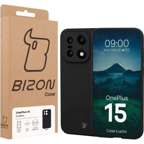 Etui Bizon Case Łupka do OnePlus 15 czarne