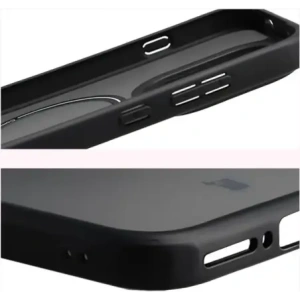 Etui z pierścieniem magnetycznym Bizon Case MatteO do OnePlus 15 przydymione-czarne