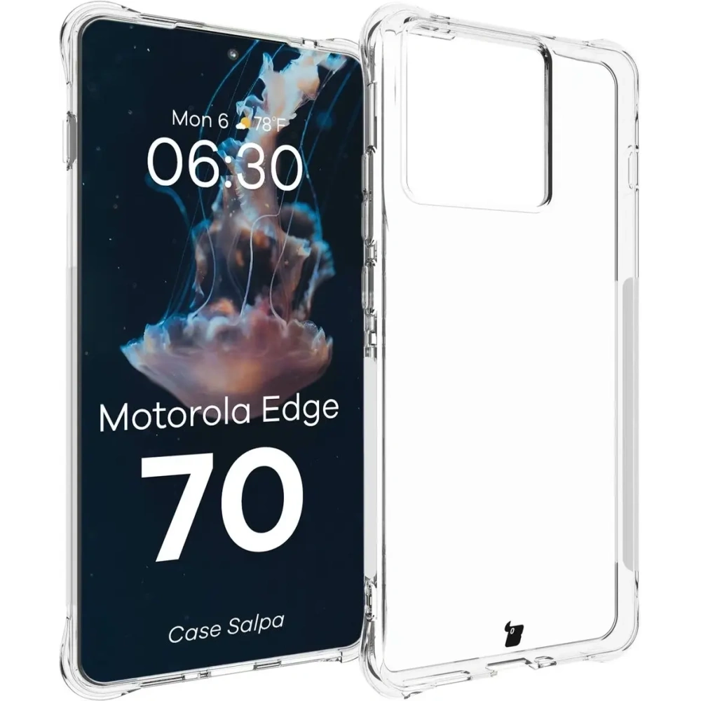 Elastyczne etui Bizon Case Salpa do Motorola Edge 70 przezroczyste