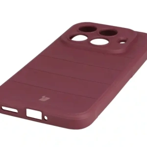 Pancerne etui Bizon Case Tur do Xiaomi 15T Pro burgundowe