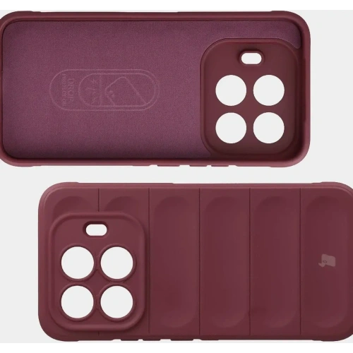 Pancerne etui Bizon Case Tur do Xiaomi 15T Pro burgundowe