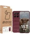 Pancerne etui Bizon Case Tur do Xiaomi 15T Pro burgundowe