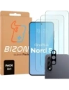 3x szkło hartowane + szybka na aparat Bizon Glass Clear Pack do OnePlus Nord 5