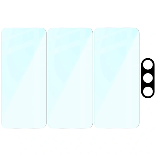 3x szkło hartowane + szybka na aparat Bizon Glass Clear Pack do OnePlus Nord 5